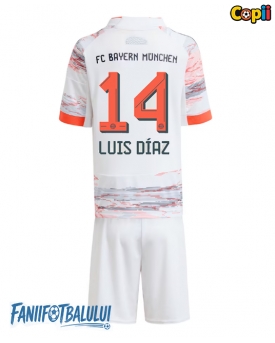Bayern Munich Luis Diaz #14 Echipament de Fotbal Replică 2025-26 Copii Deplasare (+ Șorturi)